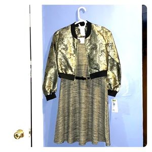 Bomber jacket and dress